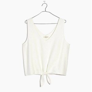 Madewell Texture & Thread tie front tank top